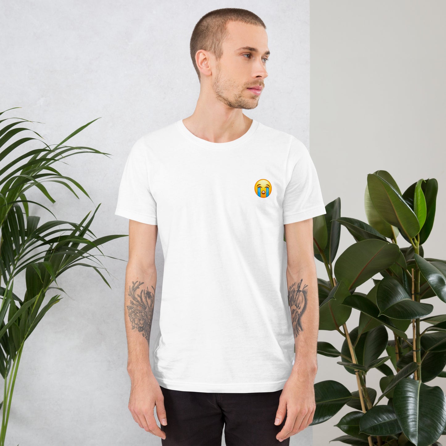 Crying Emoji Unisex t-shirt